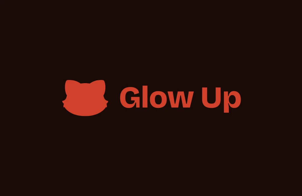 Glow Up beauty and wellness platform wordmark